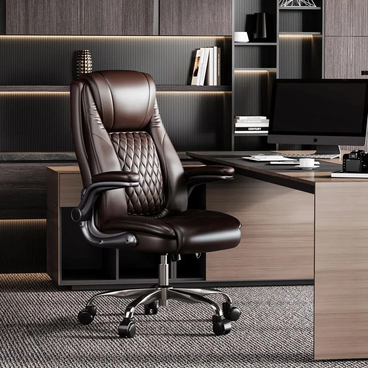 Dark brown office chair