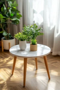 White Mini Side table